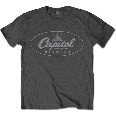 Capitol Records tričko Logo šedé