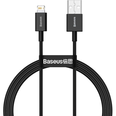 Baseus CALYS-A01 Superior USB - Lightning 2,4 A, 1M, černý