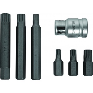 Top Master Pro Накрайници xzn М6-М12 к-т 6бр s2 +адаптор tmp (330351)