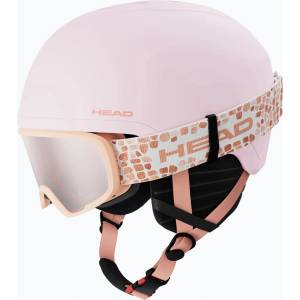 HEAD Детска скиорска каска HEAD Yuki Set S2 Jr candy/red/peach