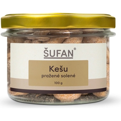 Šufan KEŠU PRAŽENÉ SOLENÉ VE SKLE 100 g