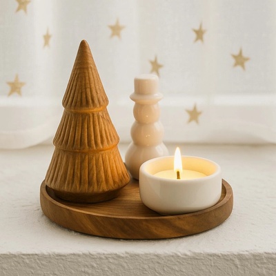 BOLTZE Vánoční svícen se sněhulákem – Zboží Dáma