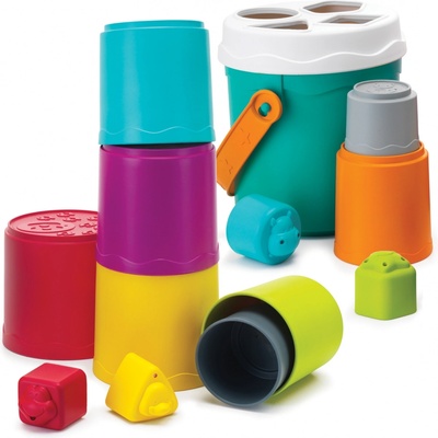 Infantino Комплект кофички Infantino - За подреждане и сортиране, 14 части (IN315093)