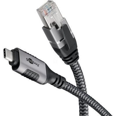Goobay 70752 USB 3.1, RJ45, vidlice, USB C, vidlice, 5m