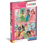 Clementoni - Puzzle 2x60 Princess - 40 - 99 piese