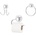 TEKNO TEL Комплект за баня TEKNO TEL DM-100 3ч. chrome (9901150001)