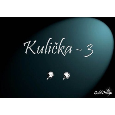 Gold Design Kulička rhodium GD1062