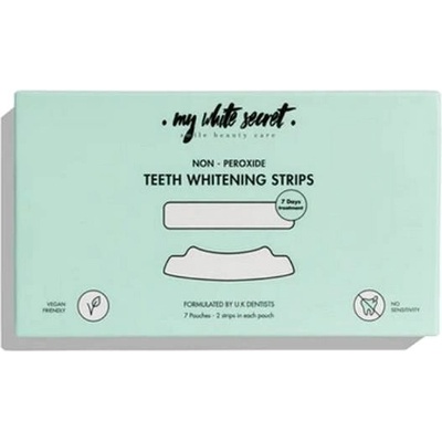 My White Secret Non Peroxide Teeth Whitenings Strips bieliace pásiky na zuby 7 ks