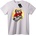 NOONEBRAND Тениска Санта Череп Скейт - 3XL, White