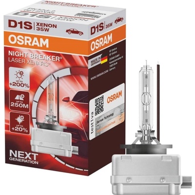 Osram Xenonová výbojka D1S Osram Night Breaker Laser 4500K + 200% - 66140XNL (1 ks)
