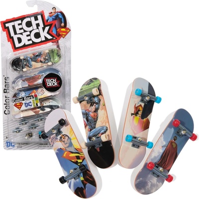 Tech Deck fingerboard sada 4 mini skateboardů k sestavení DC Comics Superman – Zboží Dáma