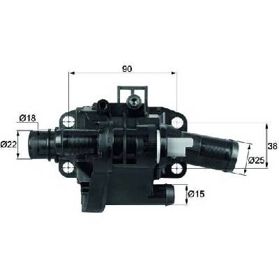 Termostat, chladivo MAHLE TH 41 83