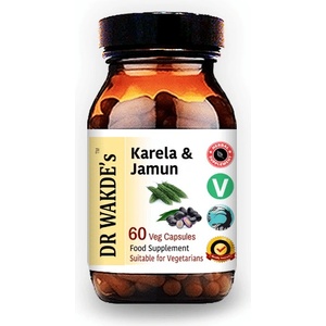 DR WAKDE’s Карела & Ямун (Karela & Jamun) - за контрол на диабета и намаляване на кръвната захар, 60 капсули (HS018 (131425))