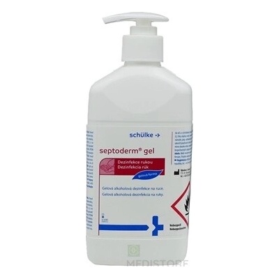 Schülke Septoderm Gél dezinfekcia rúk s dávkovačom 500 ml