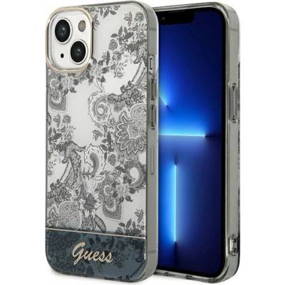 GUESS Кейс Guess GUHCP14MHGPLHG за iPhone 14 Plus 6.7", сив / сив, твърд, Porcelain Collection (GUE002223-0)