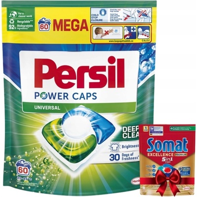 Persil Power kapsule na pranie bielej farby 60 PD + darček