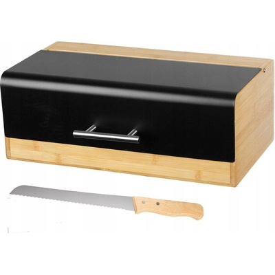 Chlebník jednodílný Brunbeste černý dřevěný – Zboží Dáma