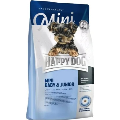 Happy Dog Mini - Baby & Junior - храна за малки, подрастващи кученца от дребни породи, до 1 година, 4 кг, Германия - 3413