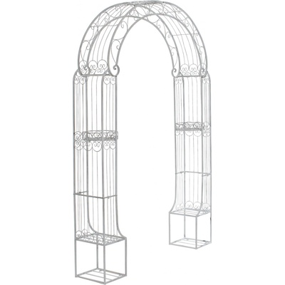 Design-Shop Oblouk na růže Allia Bílá antik