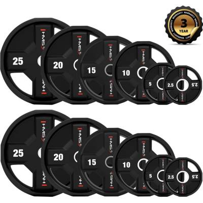HMS TPC olympijských polyuretanových kotoučů set 2 x 2,5 - 25 kg 50 mm