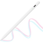 Techsuit Стилус за таблет, Bluetooth, Type-C, 130mAh, 130mAh, 5V, 0.2A, отхвърляне на дланта, сензор за натиск при накланяне - (AC10-CP) - бял