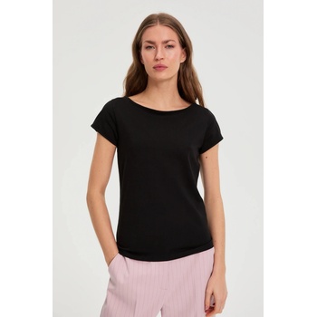 Moodo Памучна тениска черна Moodo Moodo | Cheren | ЖЕНИ | XXL