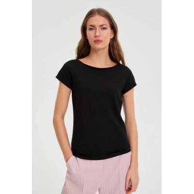 Moodo Памучна тениска черна Moodo Moodo | Cheren | ЖЕНИ | XXL
