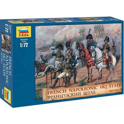 Zvezda Model Kit figurky 8080 – FRENCH NAPOLEONIC HQ STAFF CF 32-8080 1:72 – Zboží Dáma