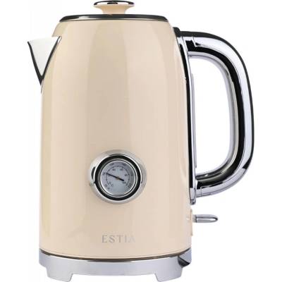 Estia Електрическа кана Estia Retro Epoque, 1.7 l, 2200 W, кремава (06-38458)