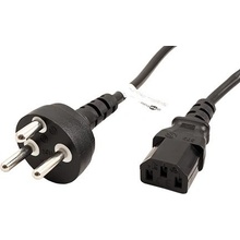 goobay Kabel síťový Dánsko, DS-60884-2 (typ K) - IEC320 C13, 1,8m, černý (95732) - 19.92.0029