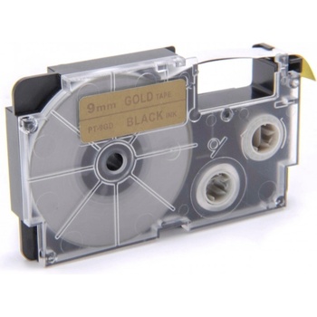 Pro Casio Съвместима лента с Casio XR-9GD1 9mm x 8m черен печат / златна основа (XR9GD)