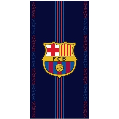 Carbotex Futbalová osuška FC Barcelona motív Racing 70 x 140 cm