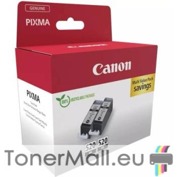 Canon Комплект 2 бр. мастилени касети Canon PGI-520BK Black Twin Pack 2932B019AA