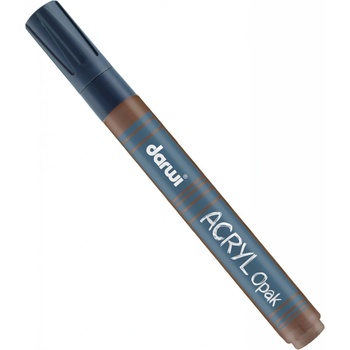 Darwi ACRYL OPAK Fixy hrubé na textil tmavo hnedá 220013805 6 ml