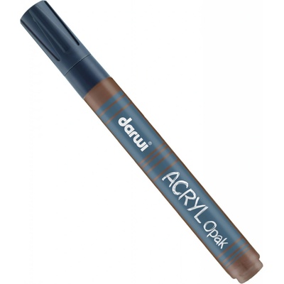 Darwi ACRYL OPAK Fixy hrubé na textil tmavo hnedá 220013805 6 ml