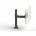 Ergonomic Solutions Old SpacePole Screen Mount with 200mm Swingarm, VESA 75/100 - BLACK to mountVESA 75/100 Screen - Black