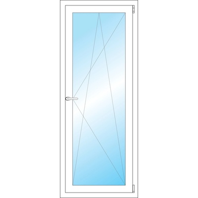 OKNA HNED Plastové okno 60x152 cm (600x1520 mm) bílé otevíravé a sklopné pravé