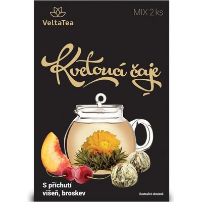 Velta Tea Kvetoucí čaj MIX GOLD broskev + višeň 2 ks