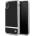 BMW Signature Aluminium Stripe Silicone Hard Case - твърд силиконов кейс за iPhone XS, iPhone X (черен)