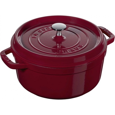 Staub Cocotte hrniec okrúhly 24 cm 3,8 l bordeaux