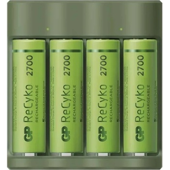 GP Batteries USB Everyday B421 Зарядно устройство за батерии + 4xAA GP ReCyko 2700 B52427U (B52427U)