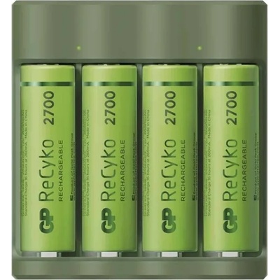 GP Batteries USB Everyday B421 Зарядно устройство за батерии + 4xAA GP ReCyko 2700 B52427U (B52427U)