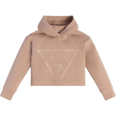GUESS Спортен суичър без цип за момиче в розово с лого Guess