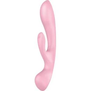 Satisfyer 3 в 1 мултифункционален рабит вибратор Triple Oh розов