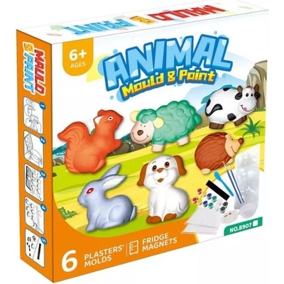 Man Yuk Toys Комплект за създаване на магнитни хладилни фигурки - животни (8907)