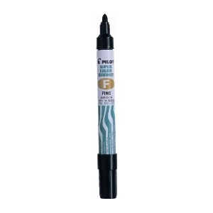 Pilot Marker Super Color, кръгъл 1, 0 мм, черен (SCA-F-B)