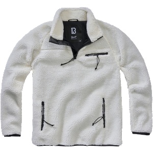Brandit Брандирано яке от полар Teddyfleece Troyer, бяло (5022.7)