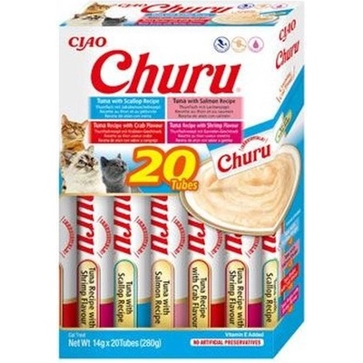 Churu Cat BOX Tuna Seafood Variety 20 x 14 g – Zbozi.Blesk.cz