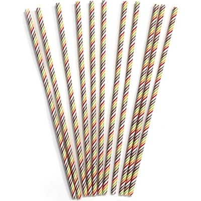 Horecano BARWARE-Хартиени сламки в опаковка 50 бр. Ø0.6х26.5cm ШАРЕНИ (HC-93983) (0193983)
