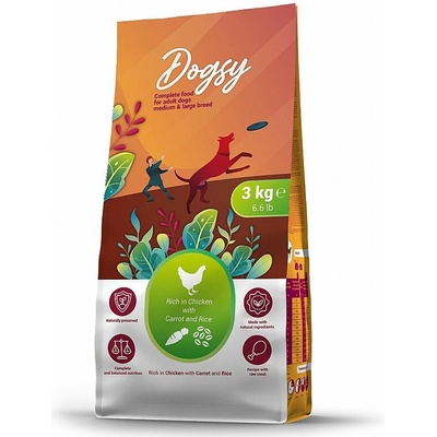Kraftia Dogsy Adult Medium & Large Chicken & Carrot & Rice 18 kg